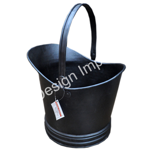 Seau à charbon de qualité spéciale avec poignée facile à soulever métal fonte élégant seau à charbon industriel utile seau et pot de stockage - Product Image 1