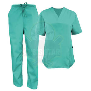 Venta al por mayor Mujeres Scrub set Superventas de alta calidad Unisex Médico Scrub Uniforme Hecho en fábrica de algodón Set Nueva llegada - Product Image 6