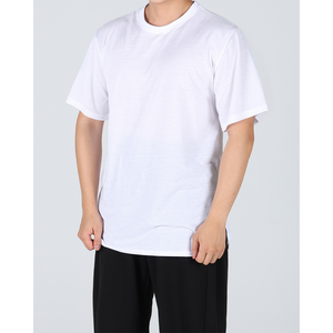 Camisetas de hombre, camiseta negra diaria en capas, camiseta informal de tela suave de gran tamaño para mujer, ropa de calle de moda coreana esencial H3001 - Product Image 3