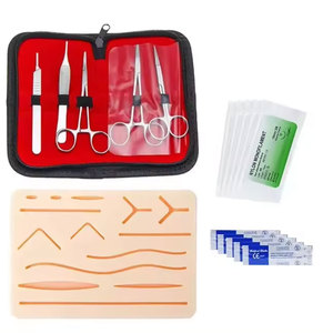 Kit complet de pratique de suture chirurgicale avec coussinets de suture incurvés de haute qualité pour la vente en ligne Kit de meilleure qualité - Product Image 1