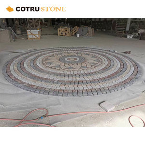 Tùy chỉnh cảnh quan đường lái xe Granite pavers Cobble huy chương tự nhiên Bazan mix Interlock Đỏ đậu xe paver Sydney - Product Image 2