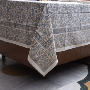 100% coton respirant drap de lit Artisan main bloc imprimé parfait léger été literie élégant décor à la maison motif solide - Product Image 1