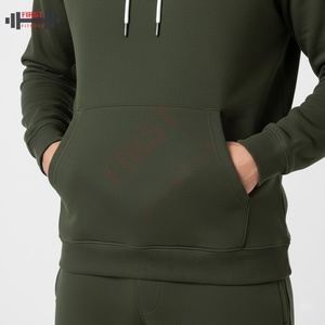 Conjunto Deportivo de 2 Piezas para Hombre, Sudadera con Capucha y Pantalones Deportivos Acampanados de 450 Gsm con Pedrería, Estilo Deportivo de Lujo - Product Image 5