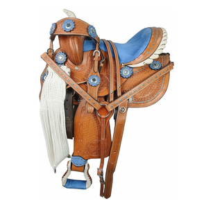 Factory Made Leather Trail <b>Saddle</b> Premium Quality Western Horse <b>Saddle</b> Tooling Western Style for Competitive Trail Riding - Product Image 5
