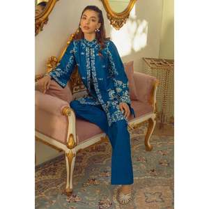 Ensemble veste et pantalon cobalt pour femme - Product Image 4