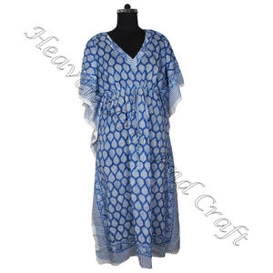 Abaya Dubai Popular vestido de mujer musulmán 2025 diseños de caftán largo de moda en la India caftán de tamaño largo/caftán ropa de algodón caftán - Product Image 3