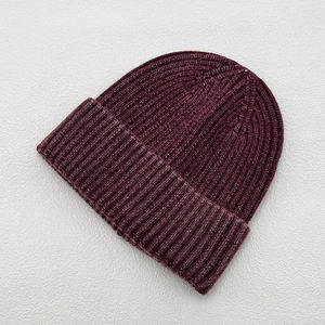 Gorros de lana 100% de punto elástico para hombres y mujeres, gorros acrílicos de estilo informal de secado rápido - Product Image 3
