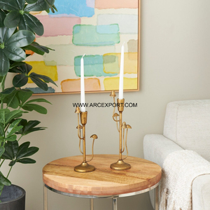 Home and Hotel <b>Christmas</b> <b>Decoration</b> Home Candle Holder Gold for <b>Sale</b> 2025 New Metal Candle Stand Candelabra for Table Decor - Product Image 2