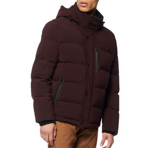 แจ็กเก็ตแบบลำลองสำหรับผู้ชายคุณภาพสูงมาใหม่คอปกตั้งสำหรับฤดูหนาวพร้อมซิปปิดโลโก้ - Product Image 1