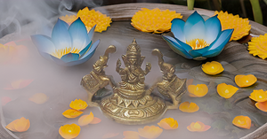 รูปปั้นรูปพระพิฆเนศทำจากทองเหลืองดีไซน์ทันสมัยเป็นมิตรกับสิ่งแวดล้อมสำหรับตกแต่งผนังประตูของขวัญสำหรับงานแต่งงานวันเกิดเทศกาลอีสเตอร์ - Product Image 2