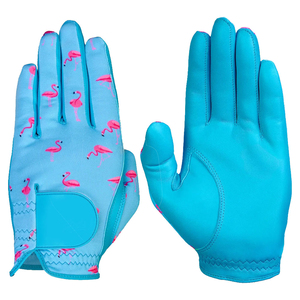 Gants de sport bleus et roses Flamingo, doux, respirants, à séchage rapide, légers, antidérapants, compatibles écran tactile, fermeture auto-agrippante - Product Image 3