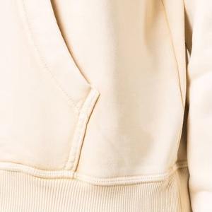 Sudadera con capucha de algodón 100% de alta calidad con lavado ácido Vintage High Street Series Stone Washed Old Sweater Style Fleece Hoodies - Product Image 3