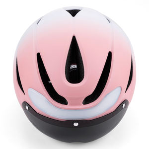 2024 신제품 스마트 자전거 헬멧 LED 라이트 충전식 안전 경고 자전거 후미등 헬멧 - Product Image 6