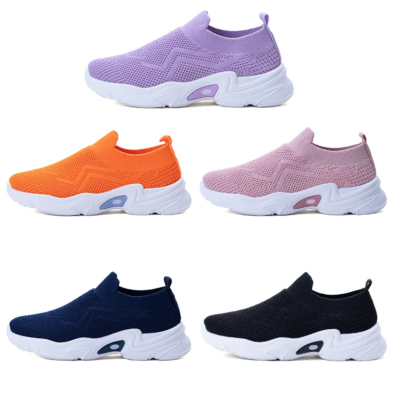 2022 Fashion Slip On Mesh Kids Sneakers for Boys Girls Running Tennis Shoes Breathable Children's Walking Sports Sneakers Shoes