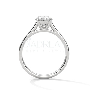 Femmes de haute qualité 925 en argent Sterling Original diamant ovale Leb cultivé bague de mode accessoires de bijoux fins - Product Image 5