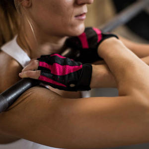 Breathable Non-Slip Spandex <b>Weight</b> Lifting <b>Gloves</b> Anti-Slip Synthetic Leather Lifting <b>Gloves</b> for Men and Women - Product Image 5