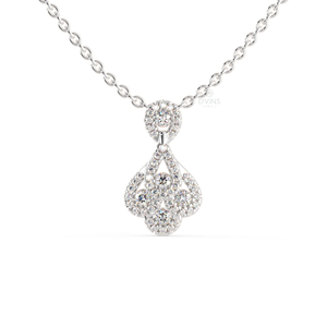 Collier de mariage en diamant de laboratoire Pendentifs Cadeau d'anniversaire pour elle; Pendentifs et breloques en diamant - Product Image 1