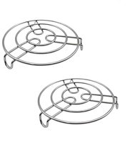 Edelstahl-Untersetzer Runder Dampfgarer-Halter für Küche Hitzebeständiger Heißplatten-Tellerhalter