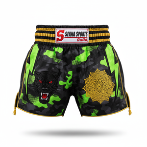 Sfana กางเกงกีฬาสำหรับผู้ชายกางเกงมวยไทยขาสั้นแห้งเร็ว180ก. สำหรับนักมวย MMA ในยิม (ปรับแต่งสีได้ - Product Image 6