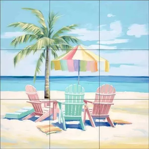 Irena Orlov Coastal Art Céramique Murale OB-ORL24579-99 Plage Carrelage Dosseret Peintures Murales - Product Image 1