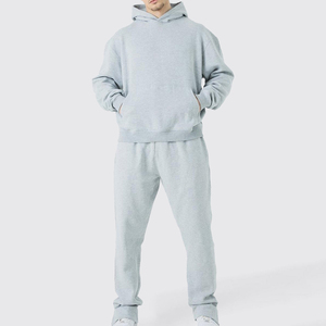 Men's Custom Baggy Tracksuit Sweat Suits Set 100% Premium Cotton Pullover With Fit Hoodie & Sweatpants Tracksuits for men - Product Image 2