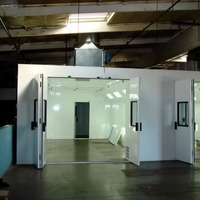 Approvisionnement direct usine THERMOCOAT ENGINEERING SOLUTIONS Cabine de revêtement en poudre industrielle à contre-courant pour composants moteur en acier inoxydable