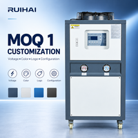 Refroidisseur d'air industriel RUIHAI avec réservoir d'eau intégré de 65 L pour le refroidissement des presses d'impression, des machines d'emballage et de transformation