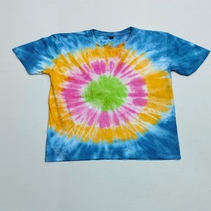 Venta caliente mujeres tie dyed camisetas 100% algodón señoras personalizado impreso 100% algodón suave camiseta OEM hecho en la India - Product Image 3