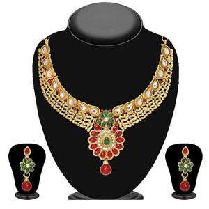 Tip Top Fashions Ensemble de colliers en pierre Pota marron-2202103 - Product Image 1