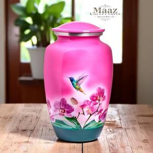 Hummingbird Metal Cremation Urn <b>for</b> Adult <b>Ashes</b> Decorative Funeral Urn <b>for</b> Men & Women | Wholesale Supply - Product Image 2