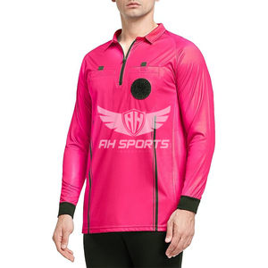 เสื้อฟุตบอลผู้ตัดสินกีฬาแขนยาวสำหรับทั้งชายและหญิงเสื้อกีฬาแบบมืออาชีพแห้งเร็วระบายอากาศได้ดี - Product Image 2