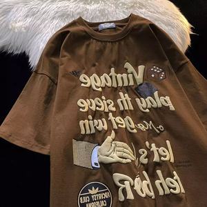 T-shirt très demandé, haute qualité, impression 3D incroyable, logo personnalisé en relief, vente en gros, qualité supérieure, 2023 - Product Image 1