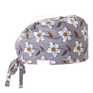 Unique Style Pakistan Made 100% Cotton Breathable Comfortable Unisex Medical Hat Customized Your Own Design Hospital Use OEM - Product Image 5