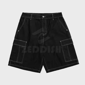 2025 Sporty Mid <b>Waist</b> Men's Solid Cotton <b>Jeans</b> <b>Shorts</b> Custom Logo Quick Dry <b>High</b> Quality Best Selling Drawstring Closure OEM - Product Image 4