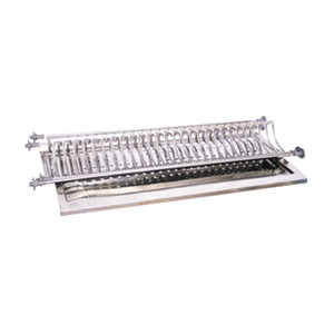 Mensole Portapiatti Inox Con Vaschetta Cm. 76 - Product Image 1