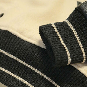 Offre Spéciale vestes d'université personnalisées en laine véritable manches en cuir brodé patchs en chenille hiver Letterman Baseball - Product Image 5