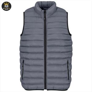 Couleur personnalisée matelassé gilets bouffants respirant hommes fermeture éclair style gilets bouffants veste d'hiver en gros - Product Image 1
