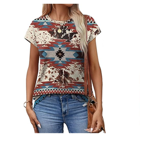 Top occidental para mujer hecho de material suave para que te sientas cómoda 100% poliéster - Product Image 2