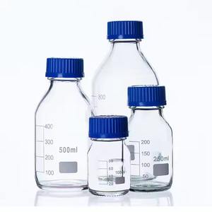 Botella de reactivo de vidrio transparente de 10000ml de grado de laboratorio con cuello estrecho y tapón de rosca de polipropileno (PP) - Product Image 4