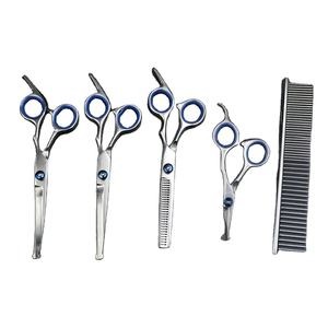Ciseaux de coupe de cheveux Kit de cisailles amincissantes ensemble de ciseaux de coiffeur en acier inoxydable pour coiffeur coupe de cheveux coiffure - Product Image 1