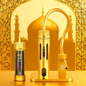 Draagbare elektrische shisha set met TFT-scherm, oplaadbaar, mini, elektronisch, aluminium, LED, shisha beker, temperatuurregeling, cadeauverpakking - Product Image 5