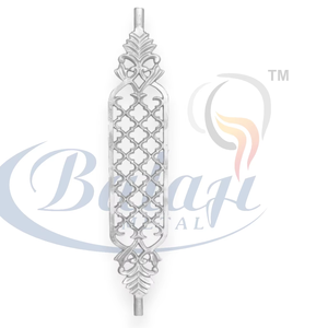 Modern <b>Sand</b> Moulded Cast Iron Balcony Grill Frameless Rust Resistant Super Shot <b>Blast</b> Heavy Duty Safety Balaji Metals 5 Year - Product Image 1