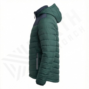 Winter <b>Men's</b> Warm Cotton Fleece Formal Hooded Parkas Windbreaker Outerwear Custom - Product Image 3