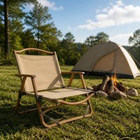 Chaise de jardin Kermit, structure en acier inoxydable, écologique, pour la plage, le pique-nique, la pêche