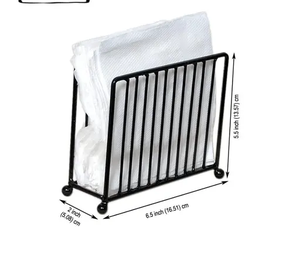 Black Wrought Iron <b>Tissue</b> Paper <b>Holder</b> | Napkin Stand & <b>Kitchen</b> Roll Dispenser for Dining Table, Bathroom, and <b>Kitchen</b> - Product Image 2