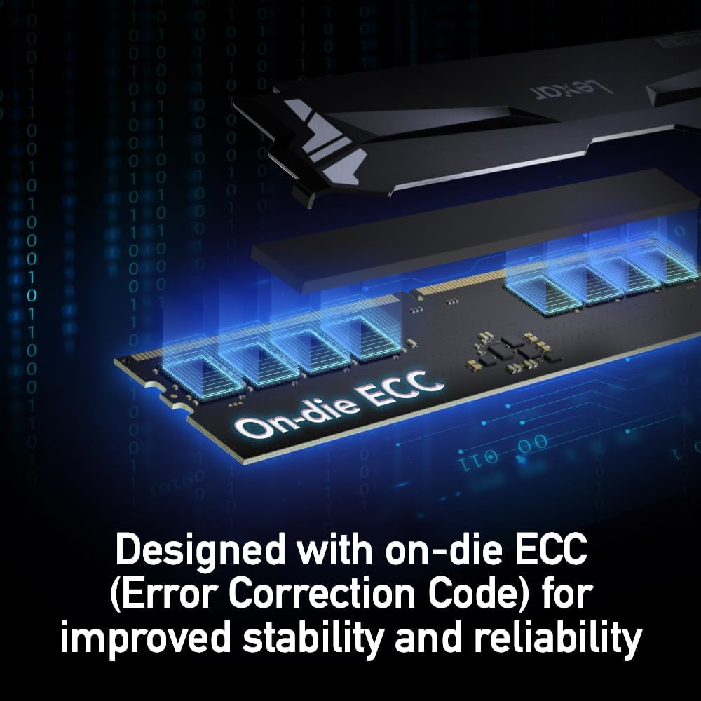 Lexar 32GB DDR5 RAM - 6400mt/s to 7200mt/s for Desktops