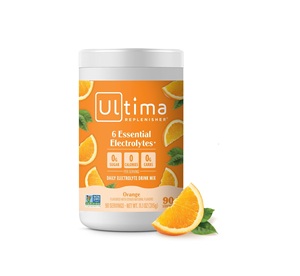 Ultima Replenisher – Mélange de poudre de boisson électrolytique quotidienne – Sans sucre – Orange, 90 portions - Product Image 1