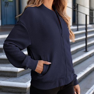 Chaquetas Bomber para Mujer en Color Sólido y Estampado, Último Estilo 2026, Chaquetas Bomber Transpirables y Cómodas para Mujer en Venta - Product Image 3