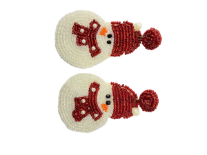 Venta al por mayor de diseño floral blanco y negro bota con 14K chapado en oro elegante colorido pendientes de cuentas para ocasiones de aniversario - Product Image 2