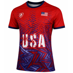 T-shirts de football américain unisexes à séchage rapide, 100 % polyester, anti-odeur, coupe classique, col rond, manches courtes, été - Product Image 2